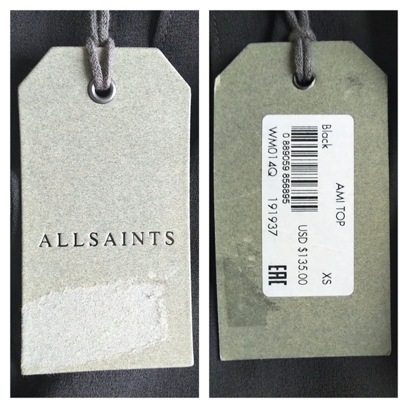 NWT All Saints Ami Top - Picture 11 of 11